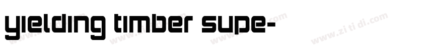 Yielding Timber Supe字体转换